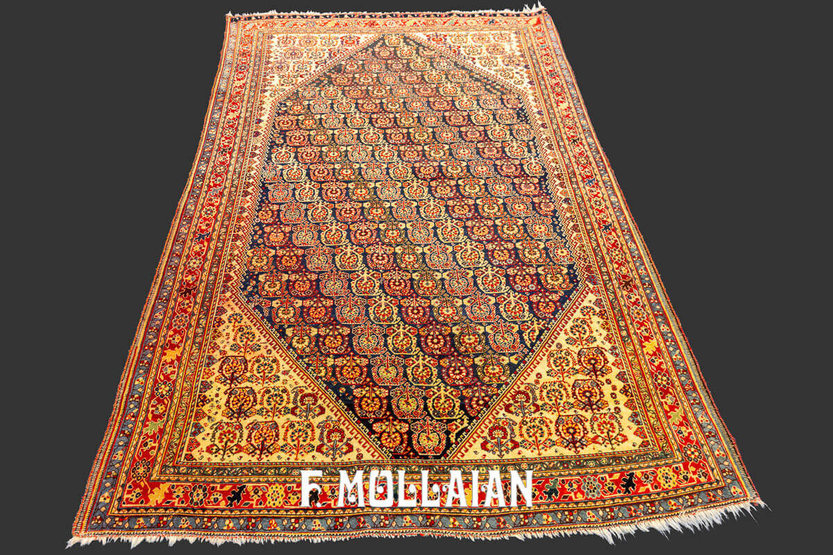 Moharramat Design hand knotted Kashkuli Antique Rug n°:928751